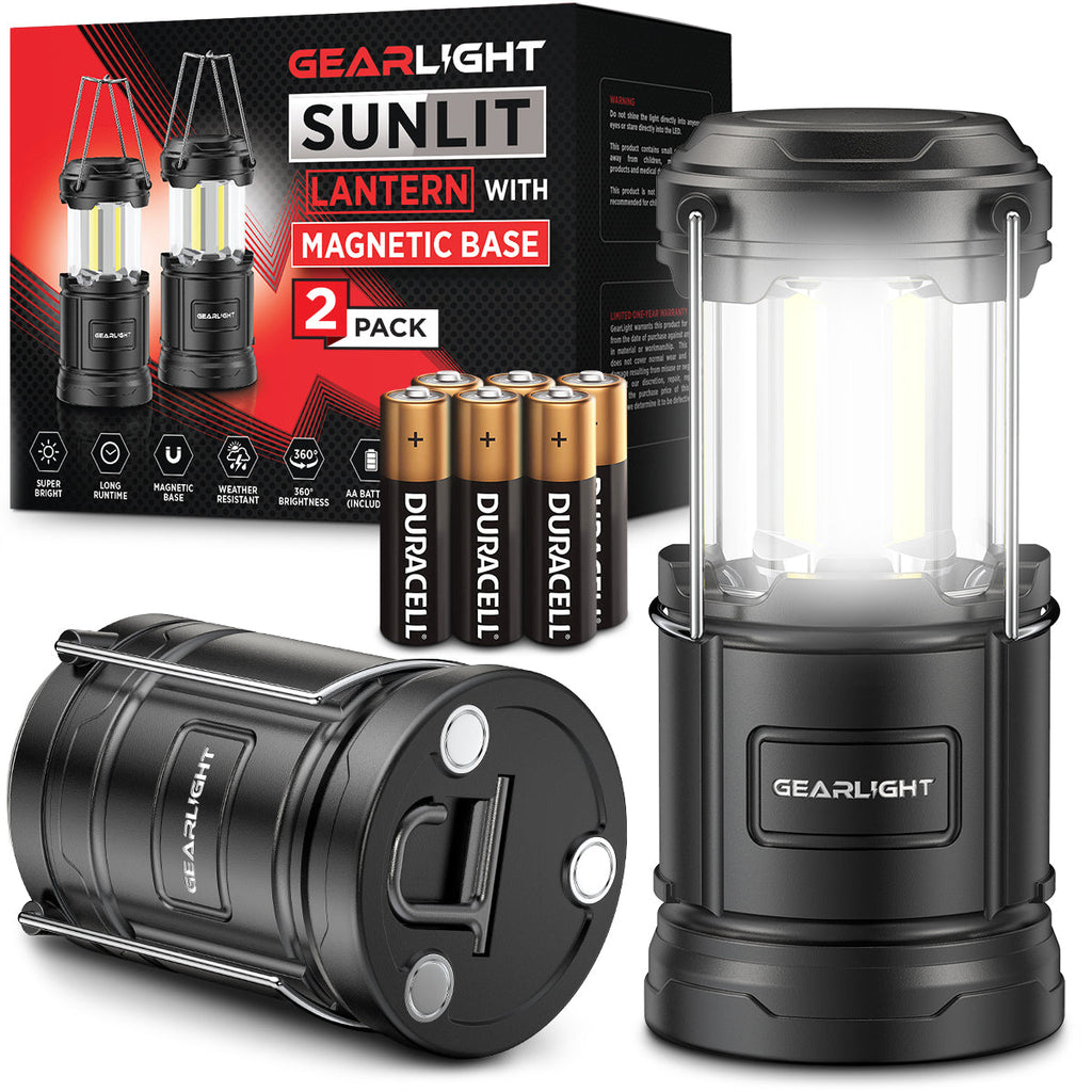 MalloMe LEDs Camping Lantern Flashlights 4 Pack - Super Bright