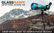 GlassHawk - HD Spotting Scope 20-60x80mm + Tripod