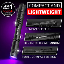 GearLight S100 UV Pocket Flashlight [2 Pack]