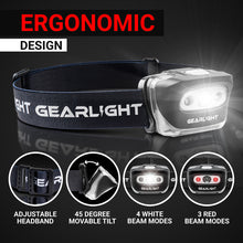 GearLight Rechargeable S500 LED Headlamp [2 Pack]