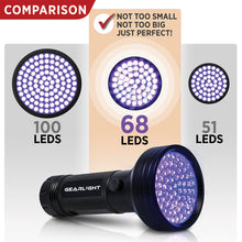 GearLight XR68 UV Black Light Flashlight