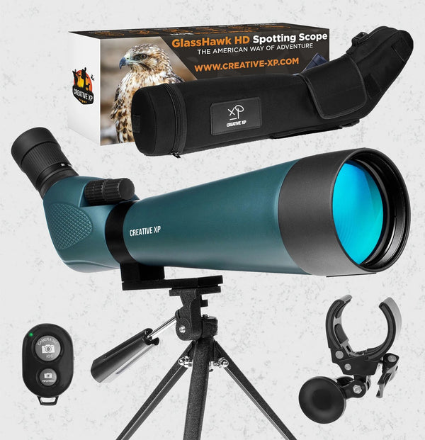 GlassHawk - HD Spotting Scope 20-60x80mm + Tripod